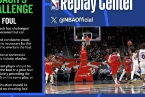 恩比德持球击中巴格利吹防守犯规 奇才挑战成功改判进攻犯规