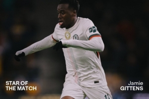 1射2传闪耀全场！吉滕斯当选切尔西vs狼队队内最佳球员